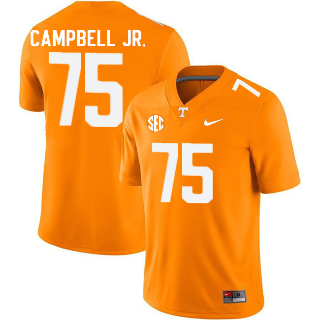 Men #75 John Campbell Jr. Tennessee Volunteers College Football Jerseys Stitched Sale-Orange